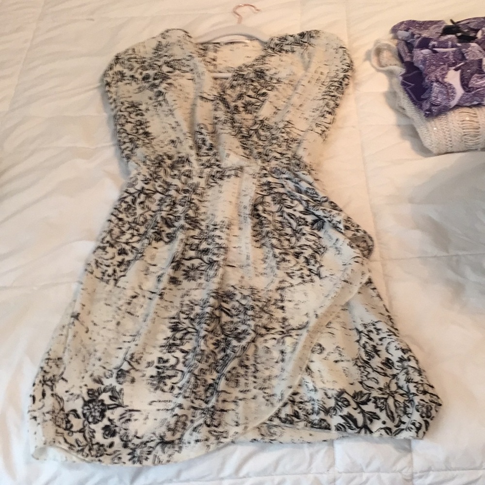 Dress black and white